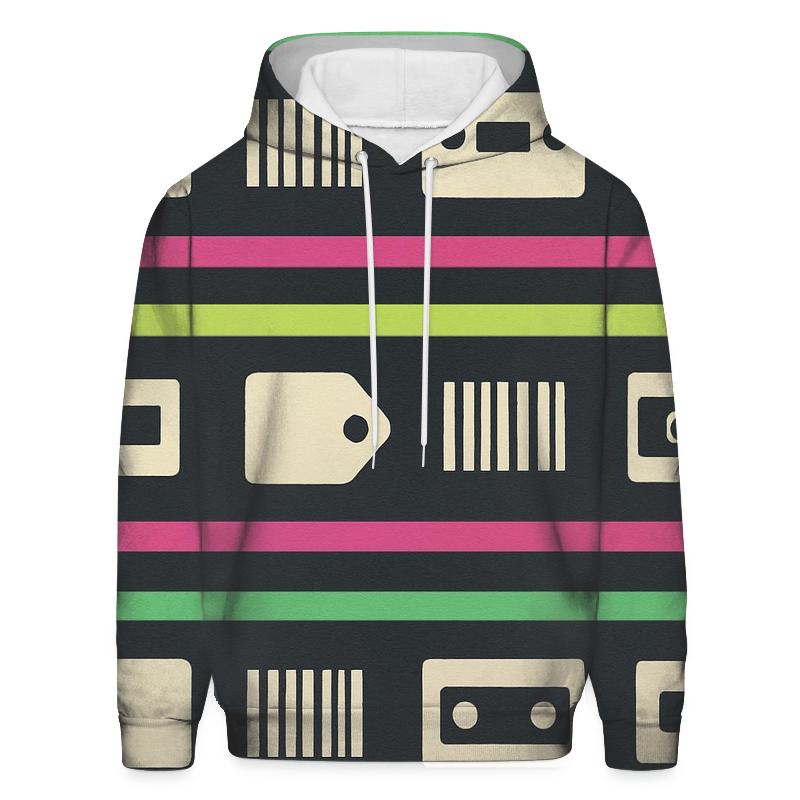 VHS Rental Aisle Price Tag Stripes designer hoodies