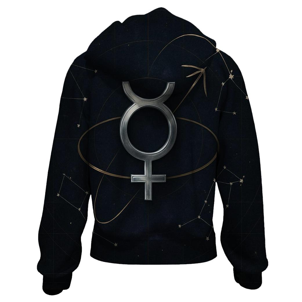 Mercury Retrograde Star Chart Warning premium hoodies