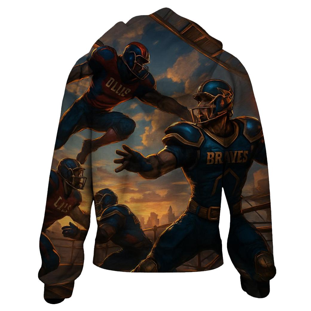 Sky Harbor Gridiron Duel Braves Vs Cubs lightweight hoodies