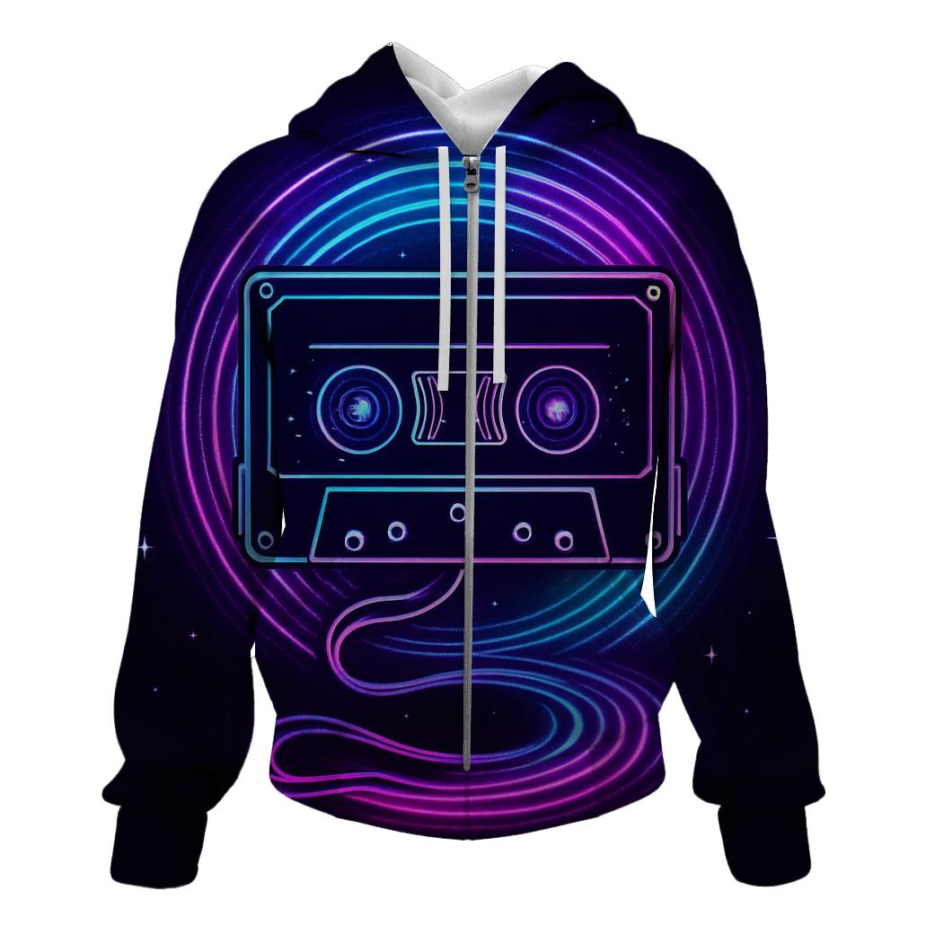 Hologram Mixtape Portal embroidered hoodies