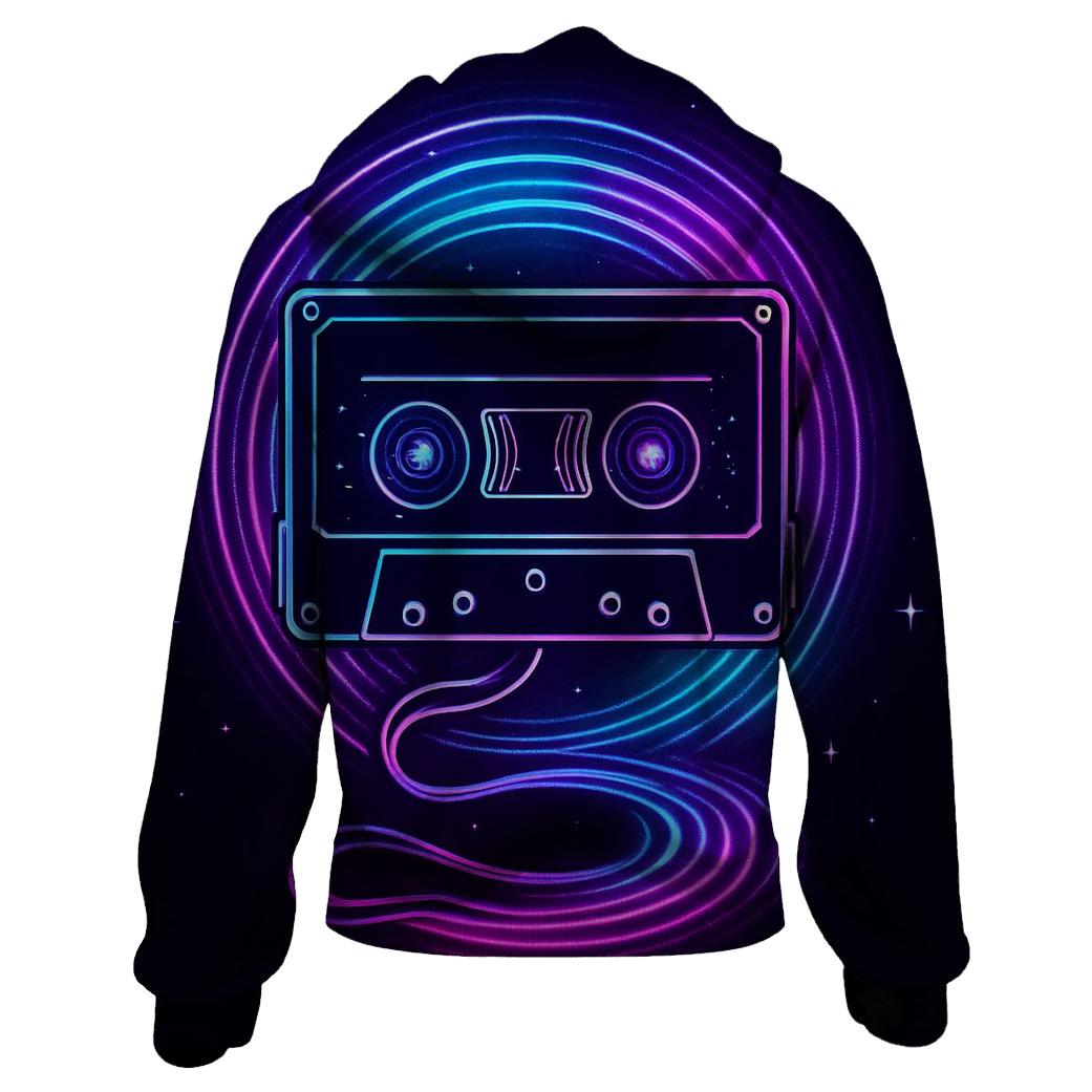Hologram Mixtape Portal embroidered hoodies