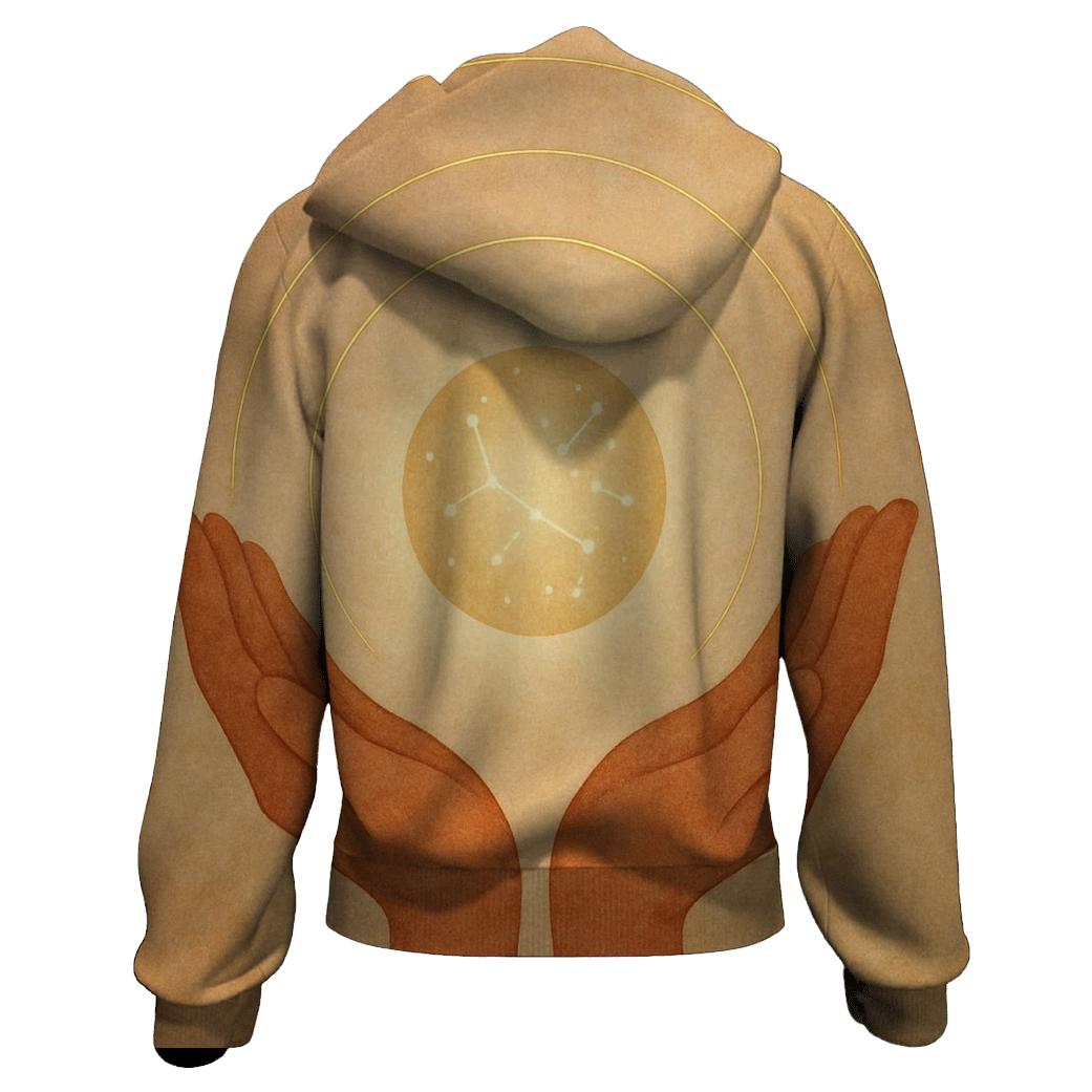 Hands Of Starlit Gratitude graphic hoodies