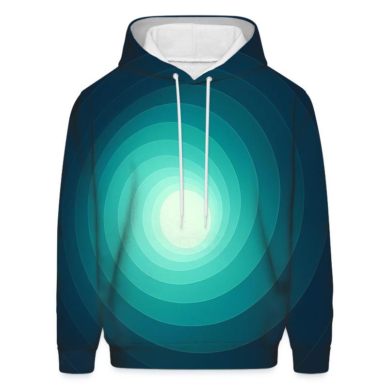 Polar Halo Conic Gradient graphic hoodies