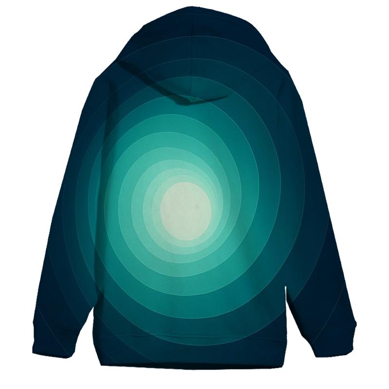 Polar Halo Conic Gradient graphic hoodies