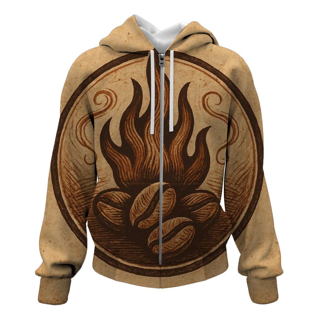 Roast Ember Crest printed hoodies