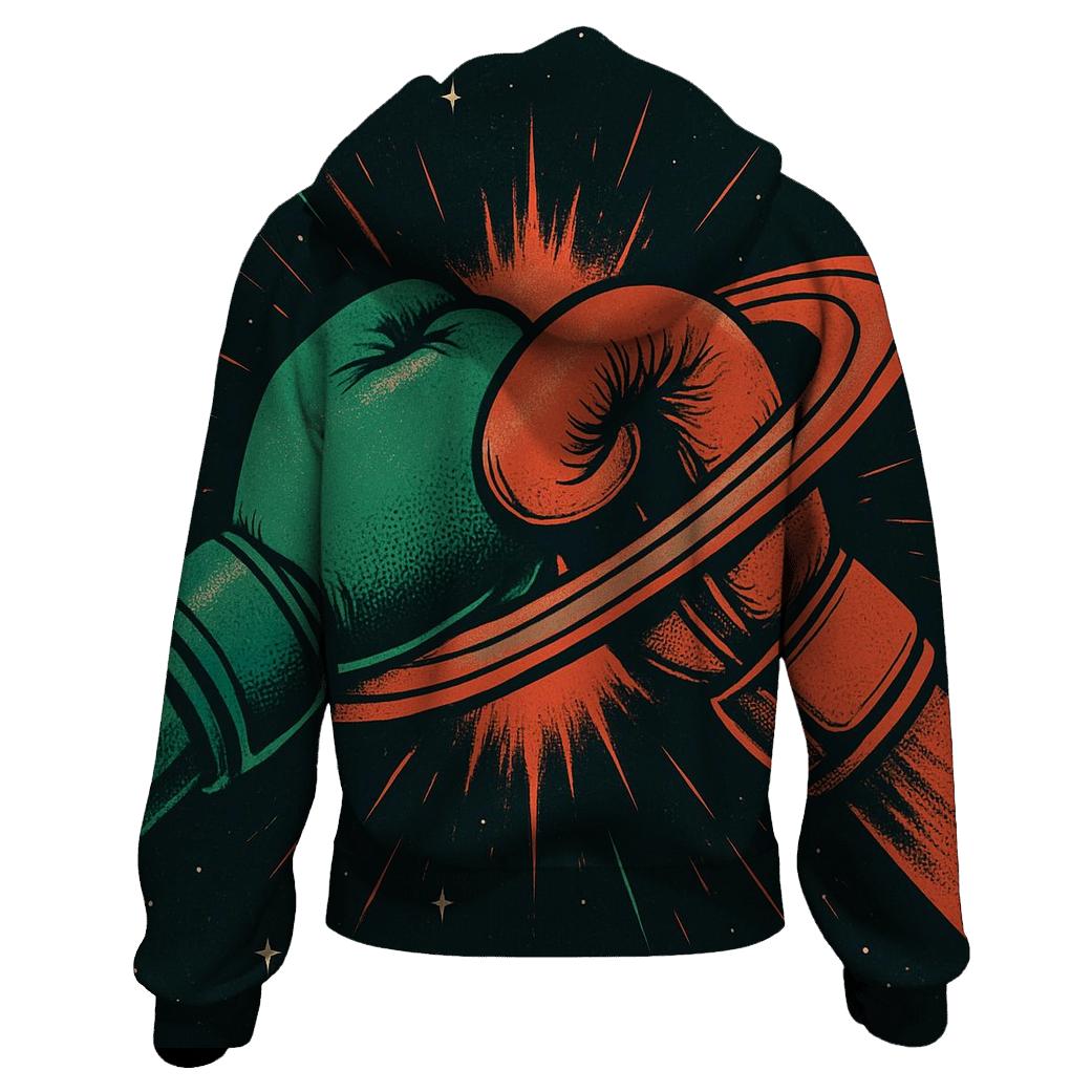 Cosmic Ring Boxing Mexico zip-up hoodies