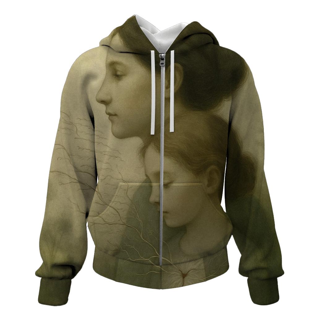 Her Name Written In My Becoming premium hoodies