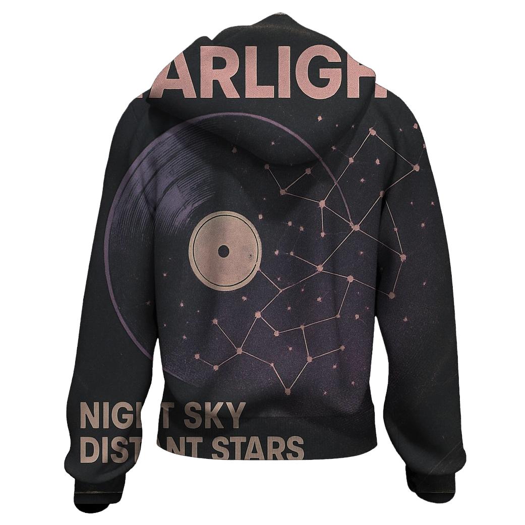 Distressed Vinyl Planetarium Night 1984 premium hoodies