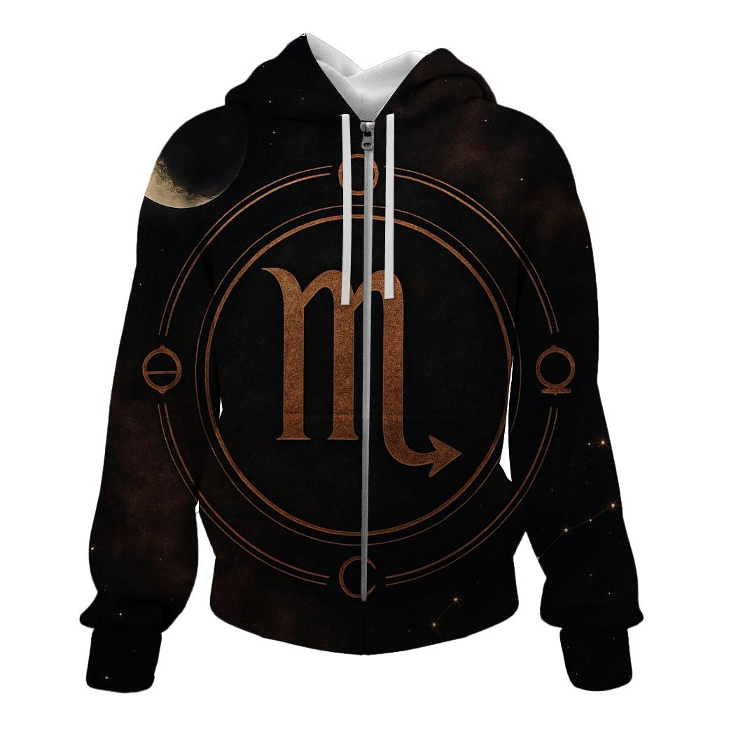 Scorpio Lunar Node Sigil Night premium hoodies