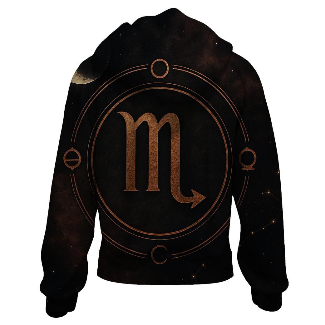 Scorpio Lunar Node Sigil Night premium hoodies