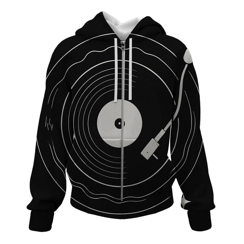 Monochrome Turntable Orbit Diagram hoodie styles