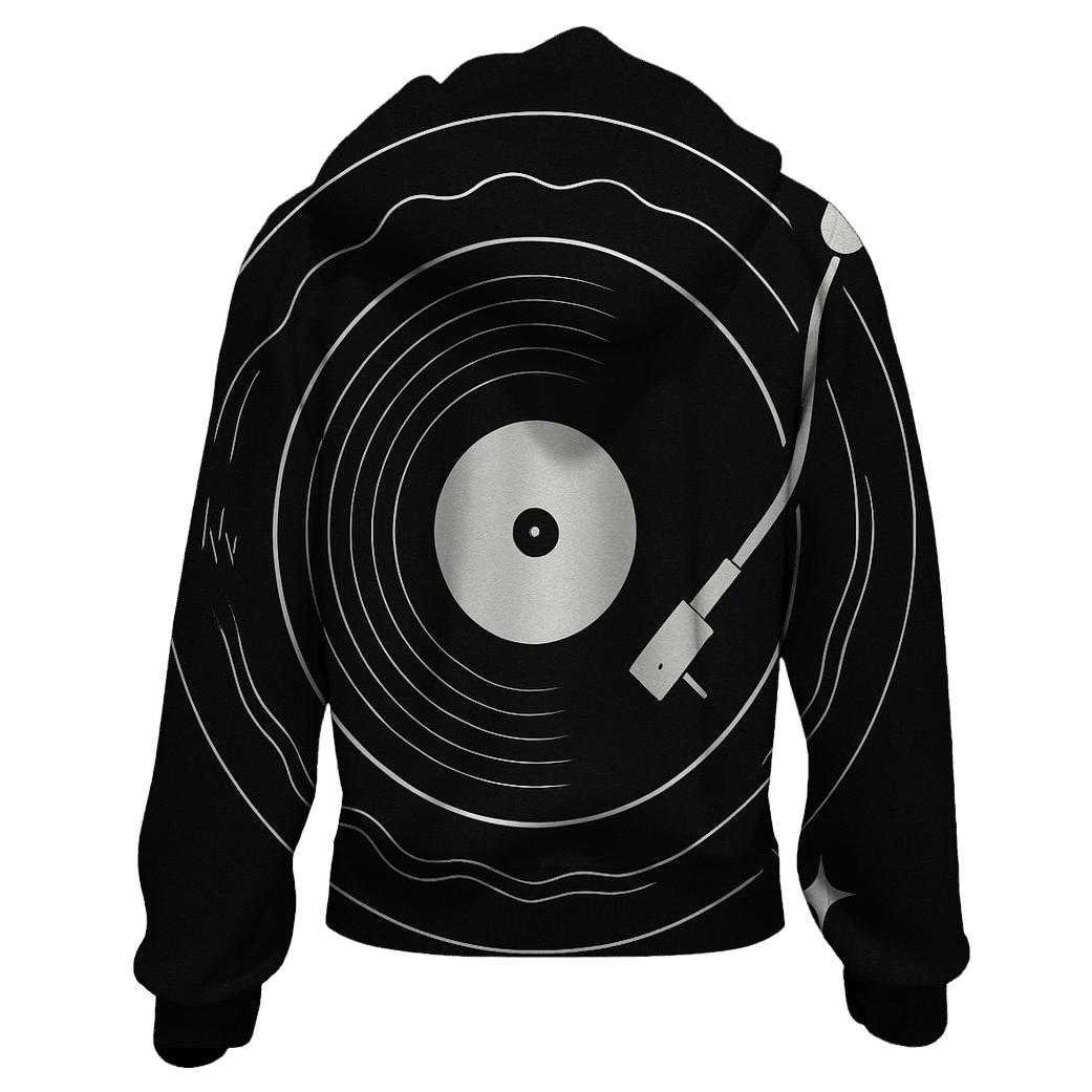 Monochrome Turntable Orbit Diagram hoodie styles