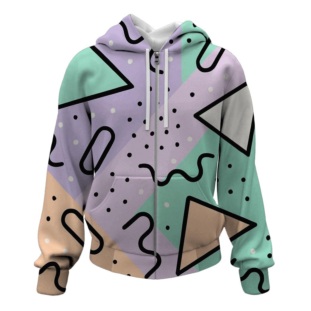 Trapper Keeper Geometry Parade premium hoodies