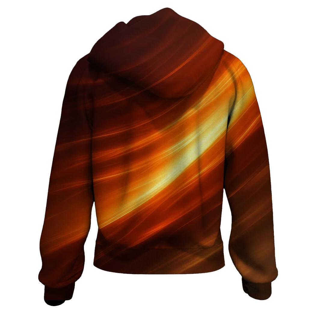 Molten Copper Drift Gradient zip-up hoodies