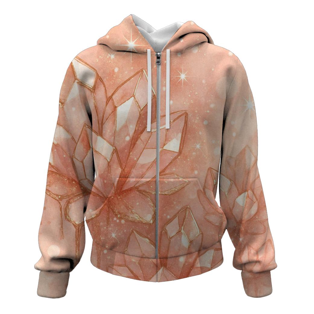 Rose Gold Crystal Garden hoodie styles