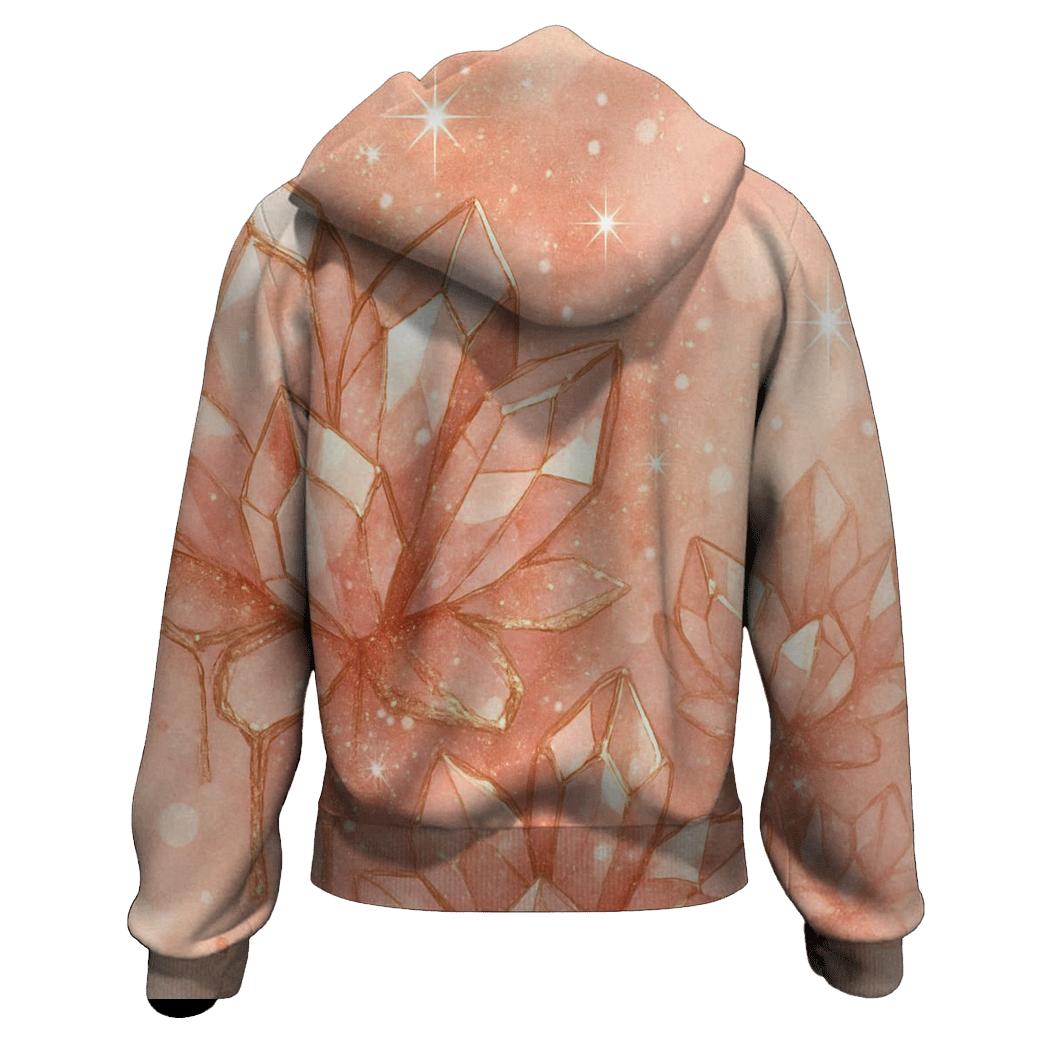 Rose Gold Crystal Garden hoodie styles