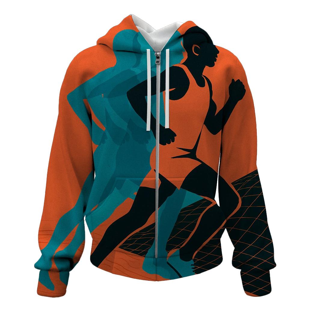 Time Dilation Marathon Ethiopia embroidered hoodies