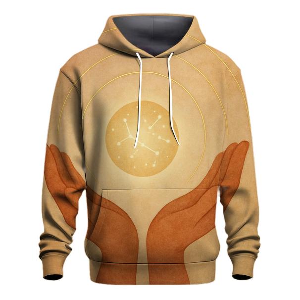 Hands Of Starlit Gratitude embroidered hoodies