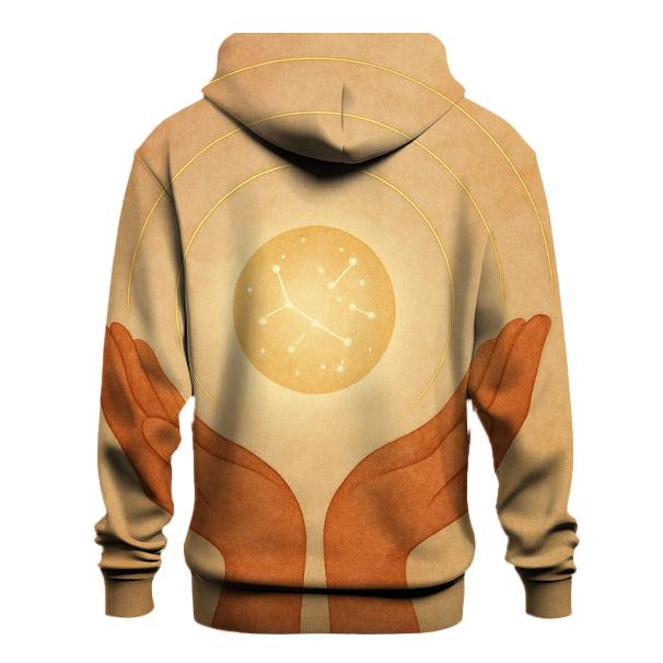 Hands Of Starlit Gratitude embroidered hoodies