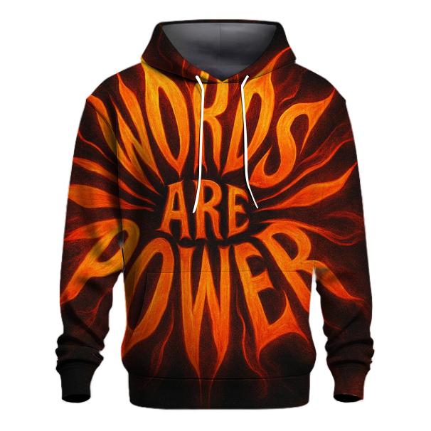 Solar Flare Typography Bloom hoodie styles