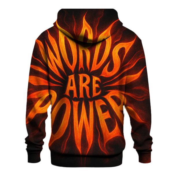 Solar Flare Typography Bloom hoodie styles