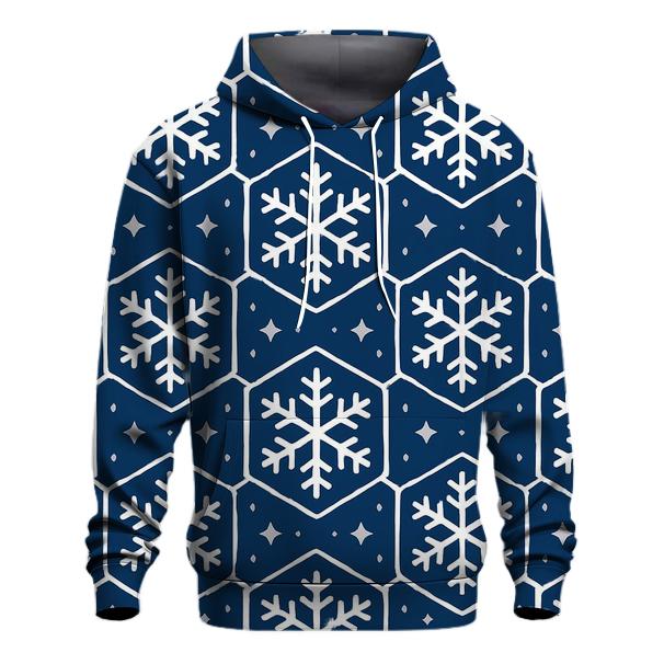 Snowflake Lattice Night Pattern hoodie trends