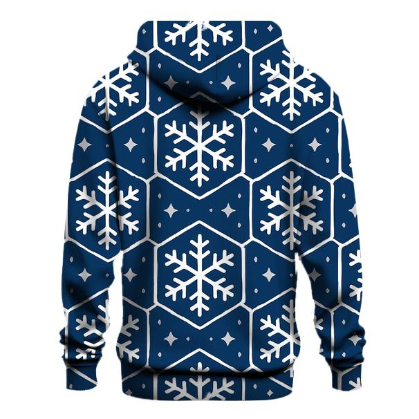 Snowflake Lattice Night Pattern hoodie trends