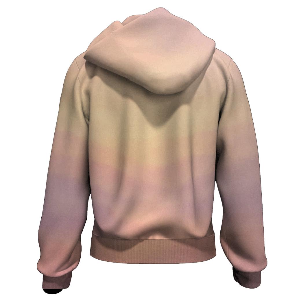 Orchard Dawn Mist Gradient zip-up hoodies