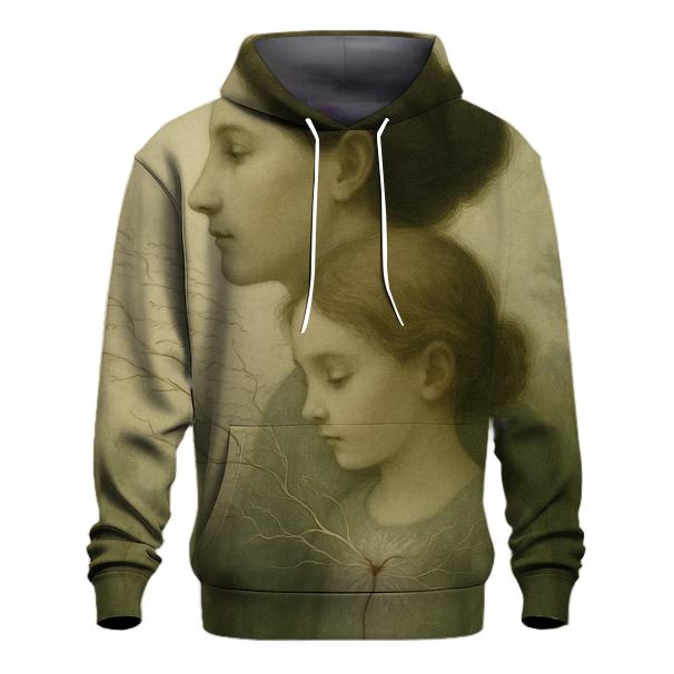 Her Name Written In My Becoming embroidered hoodies