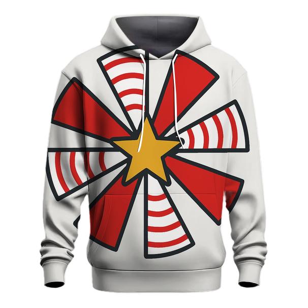 Candy Cane Stripe Starburst premium hoodies