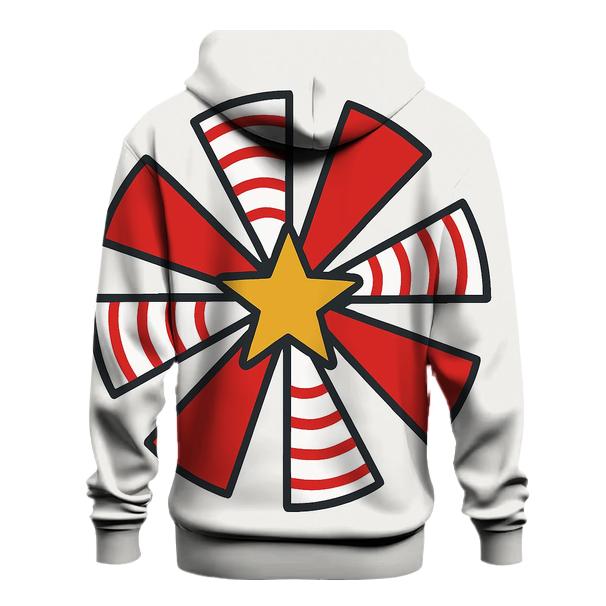 Candy Cane Stripe Starburst premium hoodies