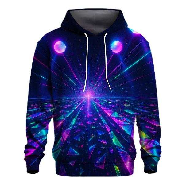 Neon Prism Runway embroidered hoodies