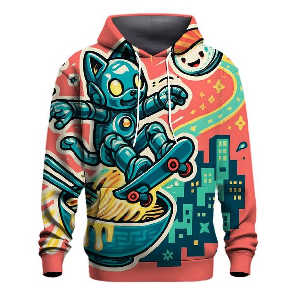 Sushi Satellite Sprint graphic hoodies