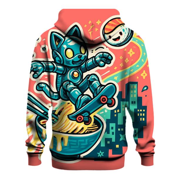 Sushi Satellite Sprint graphic hoodies