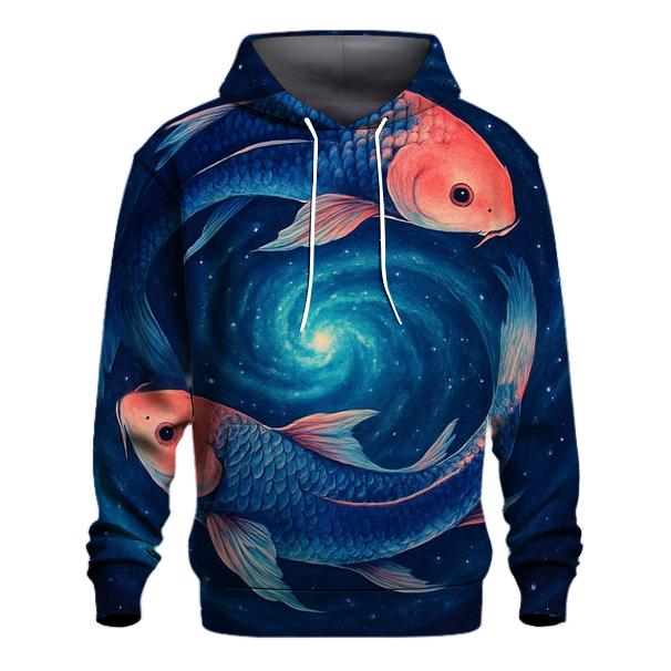 Deep Space Koi Nebula Swirl hoodies fashion