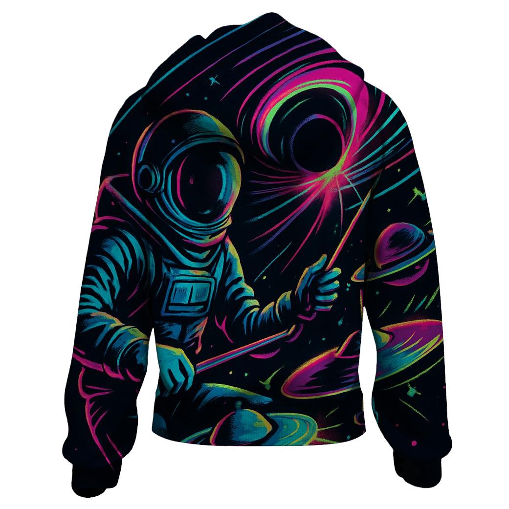 Black Hole Street Drummer designer hoodies