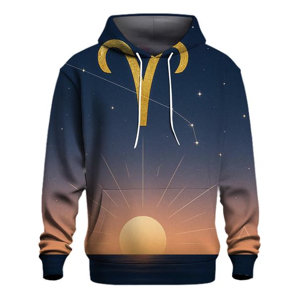 Aries Equinox Fire Glyph Horizon graphic hoodies