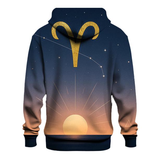 Aries Equinox Fire Glyph Horizon graphic hoodies