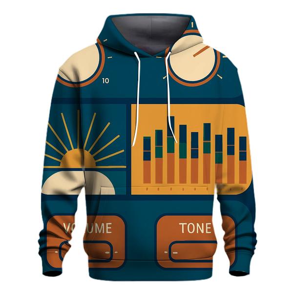 Analog HiFi Dial Sunburst Panels designer hoodies