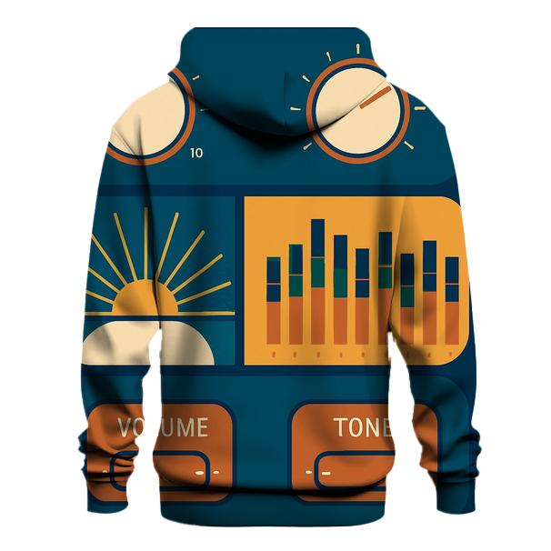 Analog HiFi Dial Sunburst Panels designer hoodies