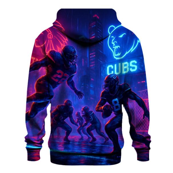 Neon Rooftop Rumble Braves Vs Cubs heavyweight hoodies