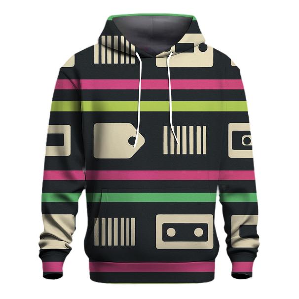 VHS Rental Aisle Price Tag Stripes hoodies fashion
