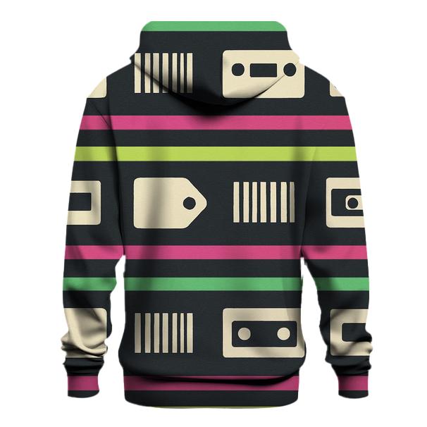 VHS Rental Aisle Price Tag Stripes hoodies fashion