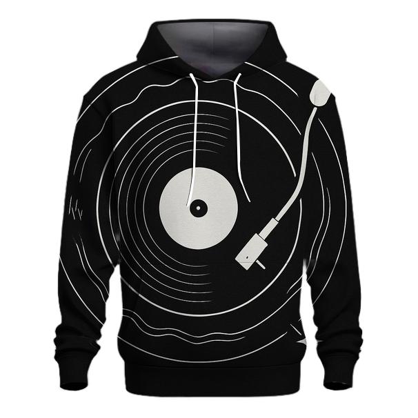 Monochrome Turntable Orbit Diagram hoodie designs