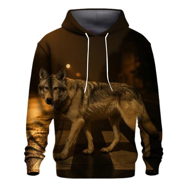 Night Crosswalk Urban Fringe Wolf custom hoodies
