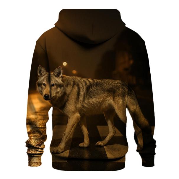 Night Crosswalk Urban Fringe Wolf custom hoodies