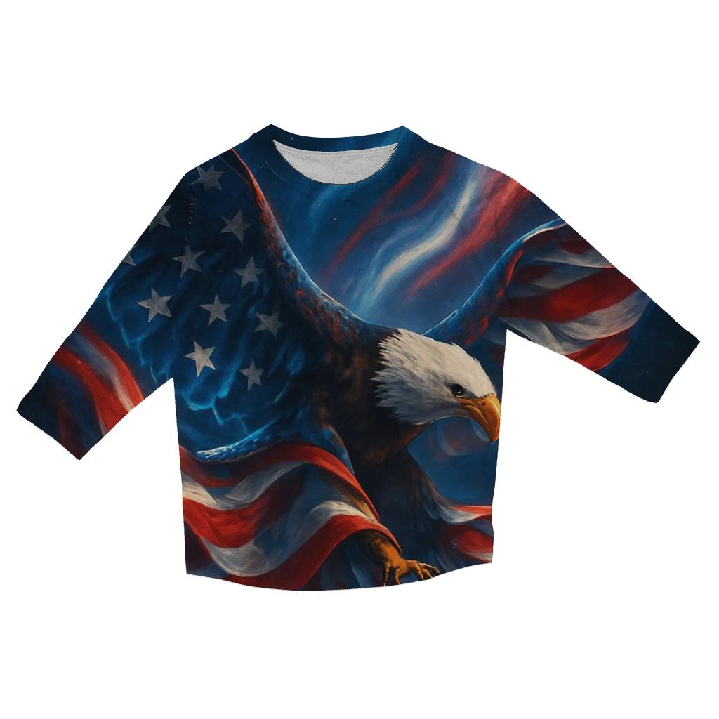 Aurora Stripe Overwatch custom 3/4 sleeve shirts