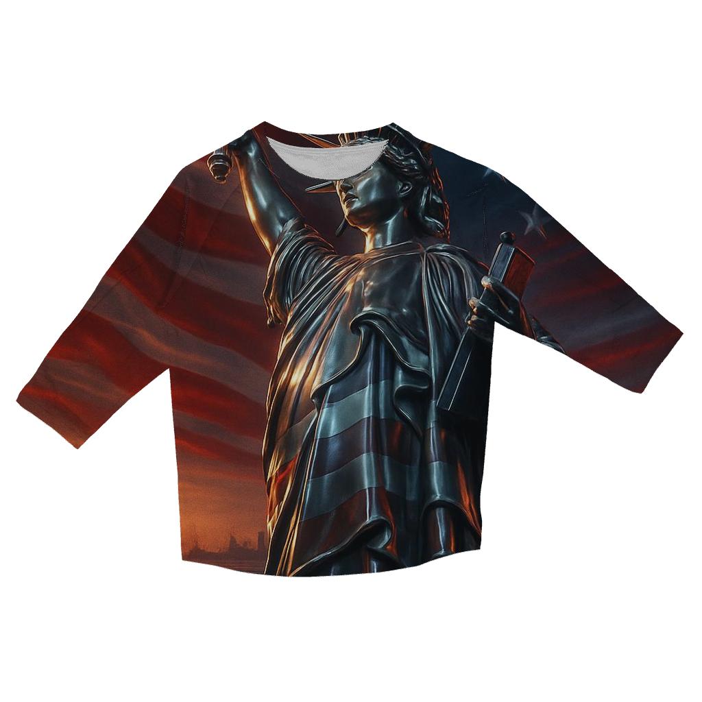 Liberty Harbor Steelwave printed three quarter sleeve shirts