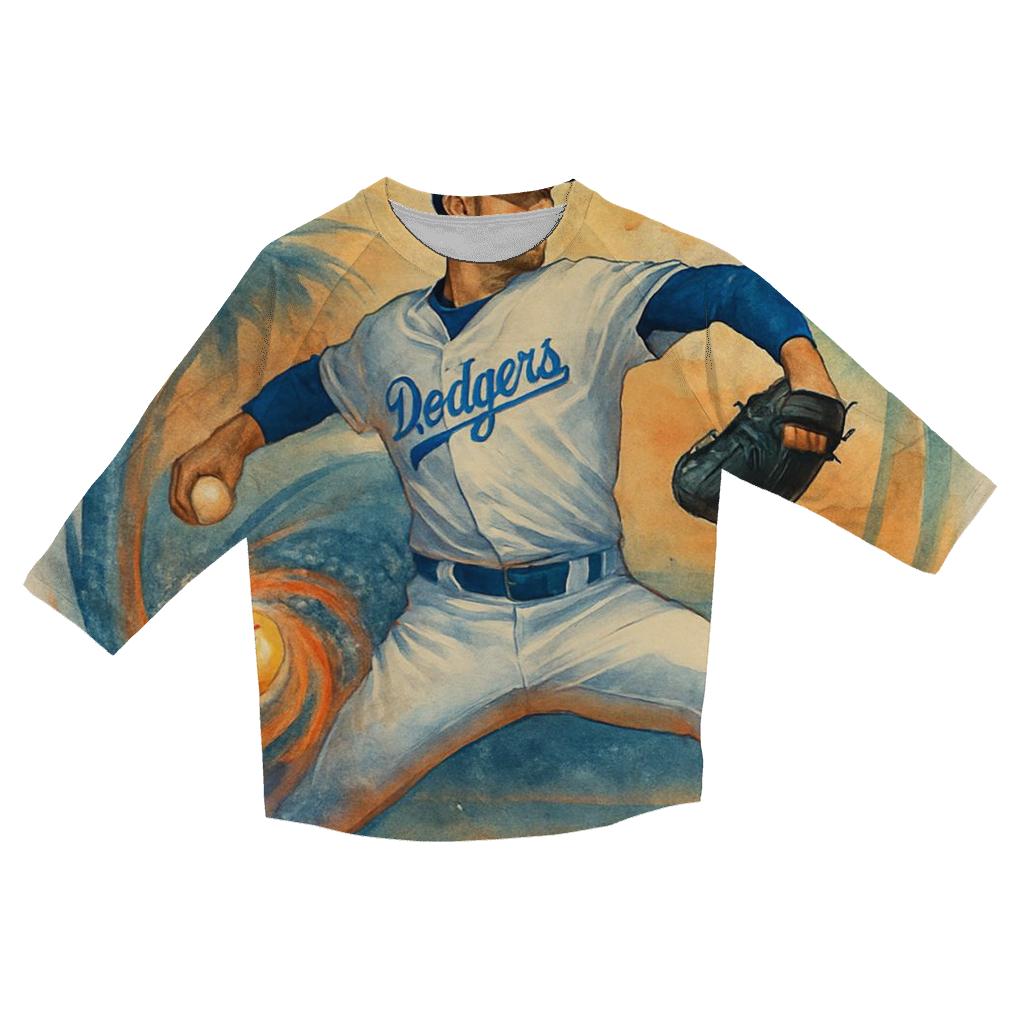Golden Coast Pitchers Spiral trendy 3/4 sleeve tops