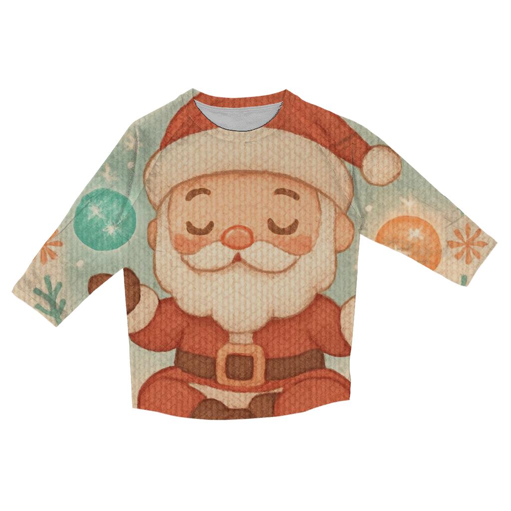 Knitted Candy Galaxy Santa designer 3/4 sleeve blouses
